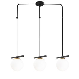 Opviq Üzüm - 6281 Lámpara de Araña Blanco y Negro